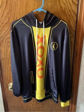 Black & Yellow XOXO Logo Hoodie